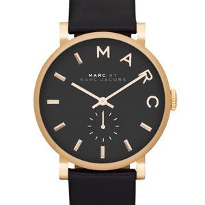 Marc Jacobs 'Baker' Leather Strap Watch